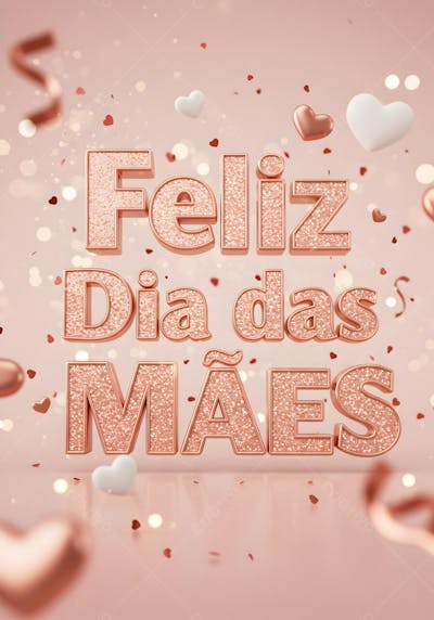Feliz Dia Das Mães 3D