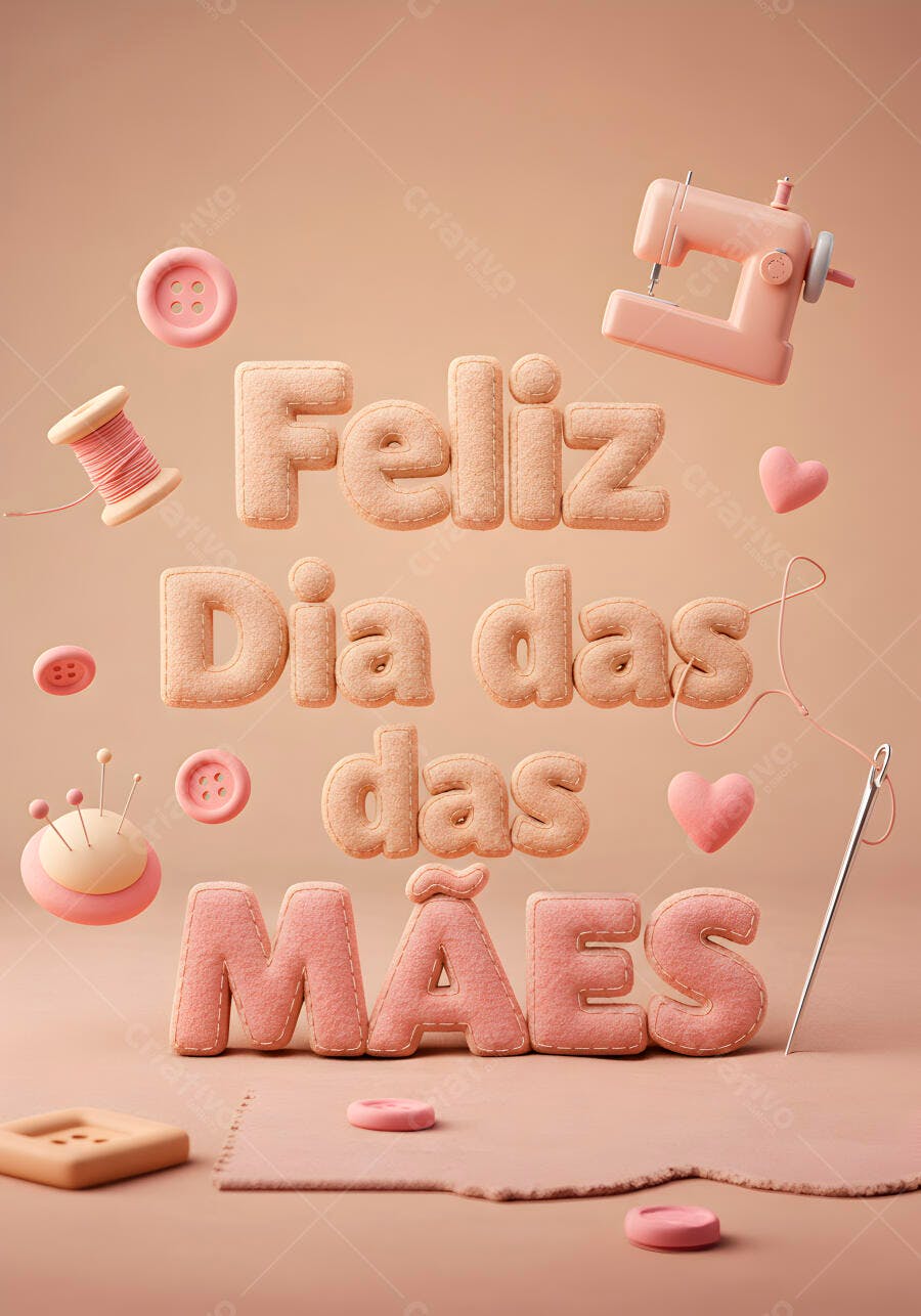 Feliz Dia das Mães com artesanato