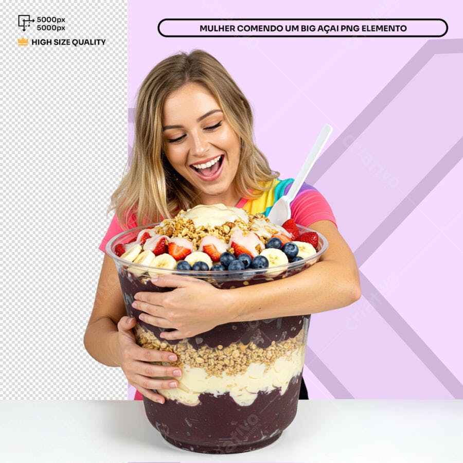 PSD para Promoção de Açaí Gigante PSD Editável
