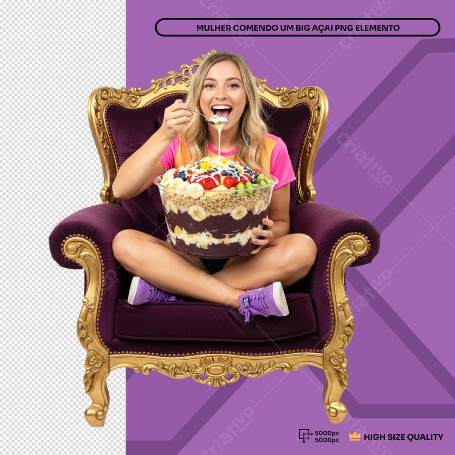 Imagem para Postagem de Açaí PSD Editável