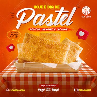 Feed Post Pastelaria Social Media