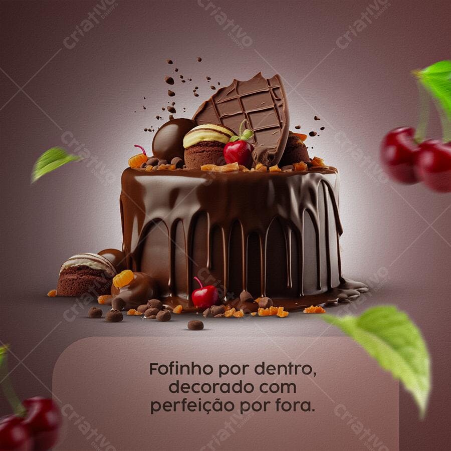 Flyer para Dia do Chocolate PSD Editável