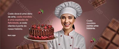 Coleção de artes confeitaria 