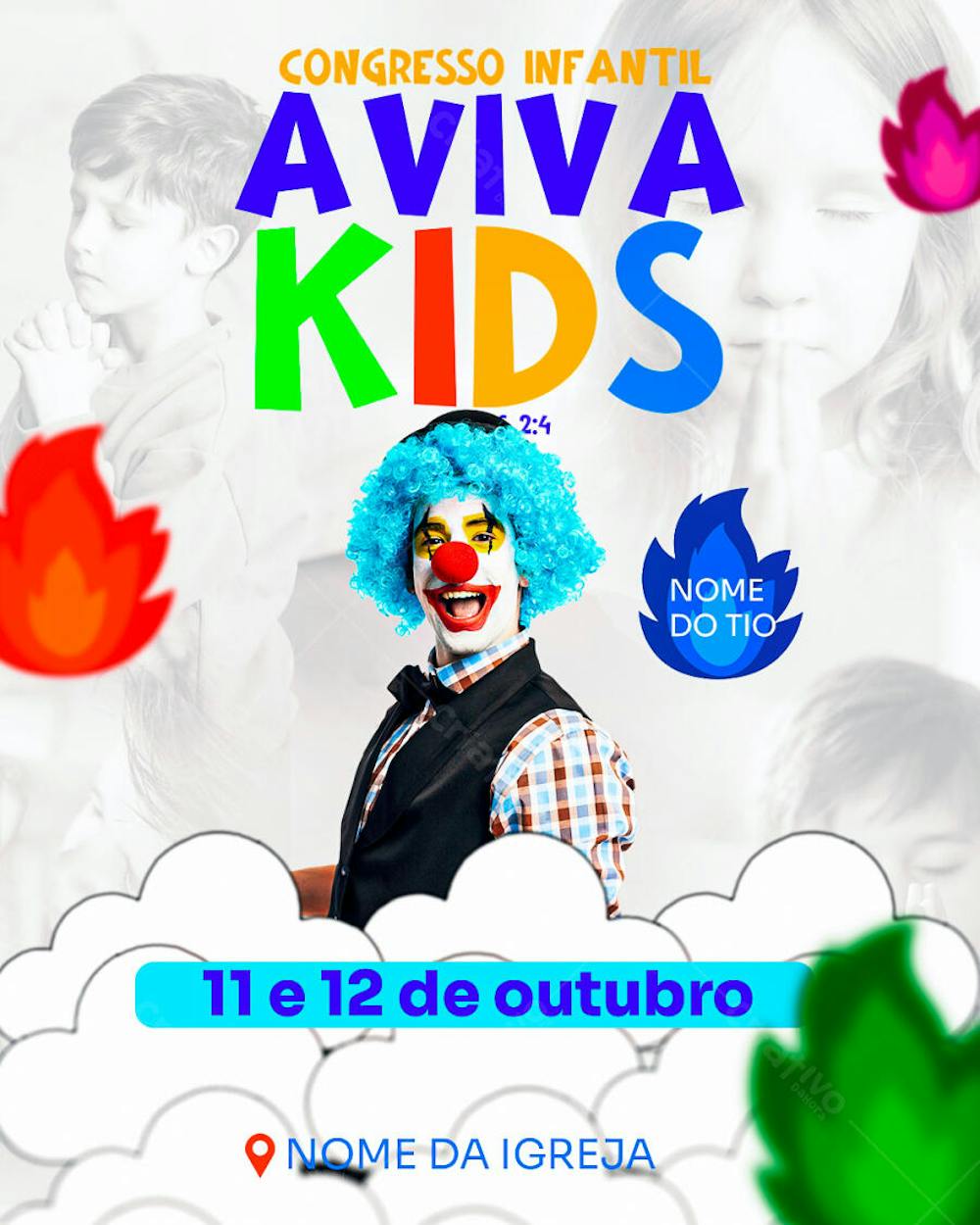 FLYER GOSPEL INFANTIL AVIVA KIDS