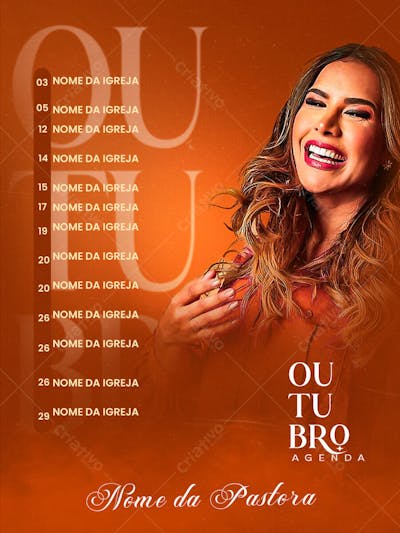 FLYER GOSPEL AGENDA MENSAL