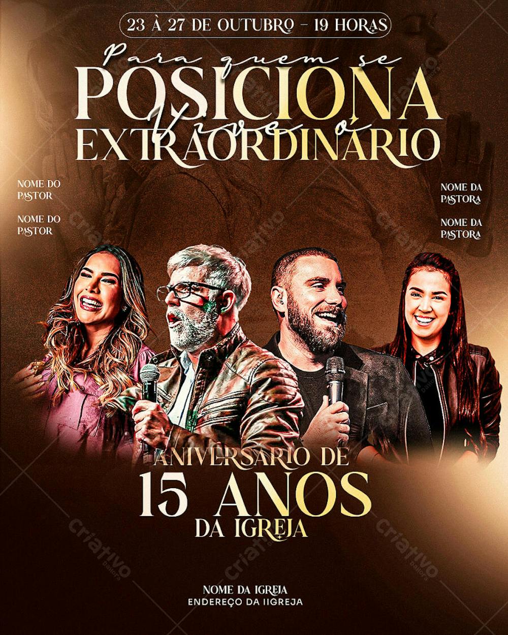FLYER GOSPEL ANIVERSARIO DA IGREJA