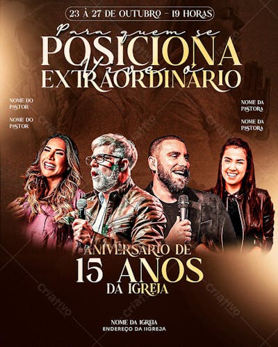 FLYER GOSPEL ANIVERSARIO DA IGREJA