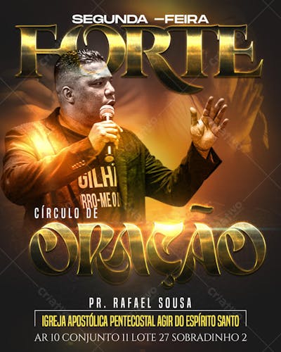 CULTO DE IGREJA CAMPANHA CHURCH SEGUNDA FEIRA FORTE
