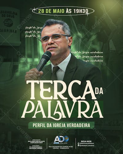 CULTO Terça da Palavra IGREJA
