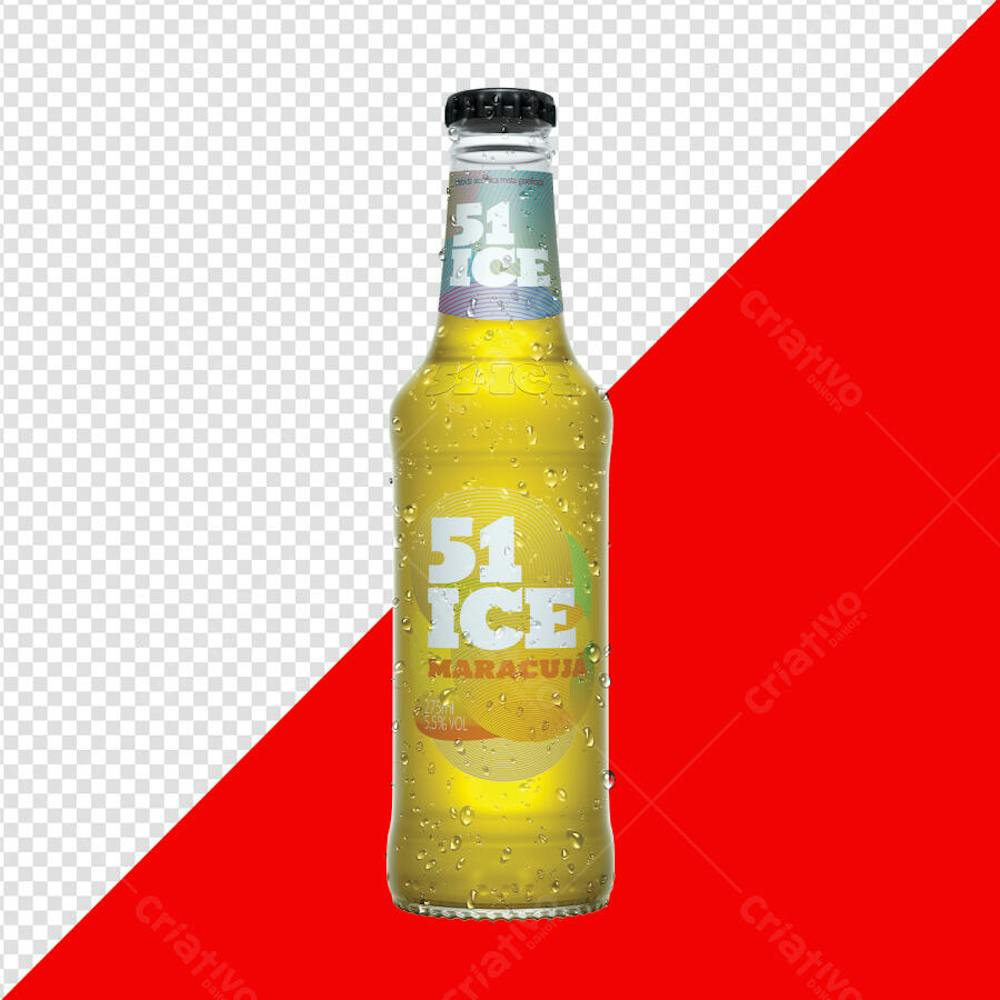 51 ICE MARACUJÁ GARRAFA PNG TRANSPARENTE SEM FUNDO