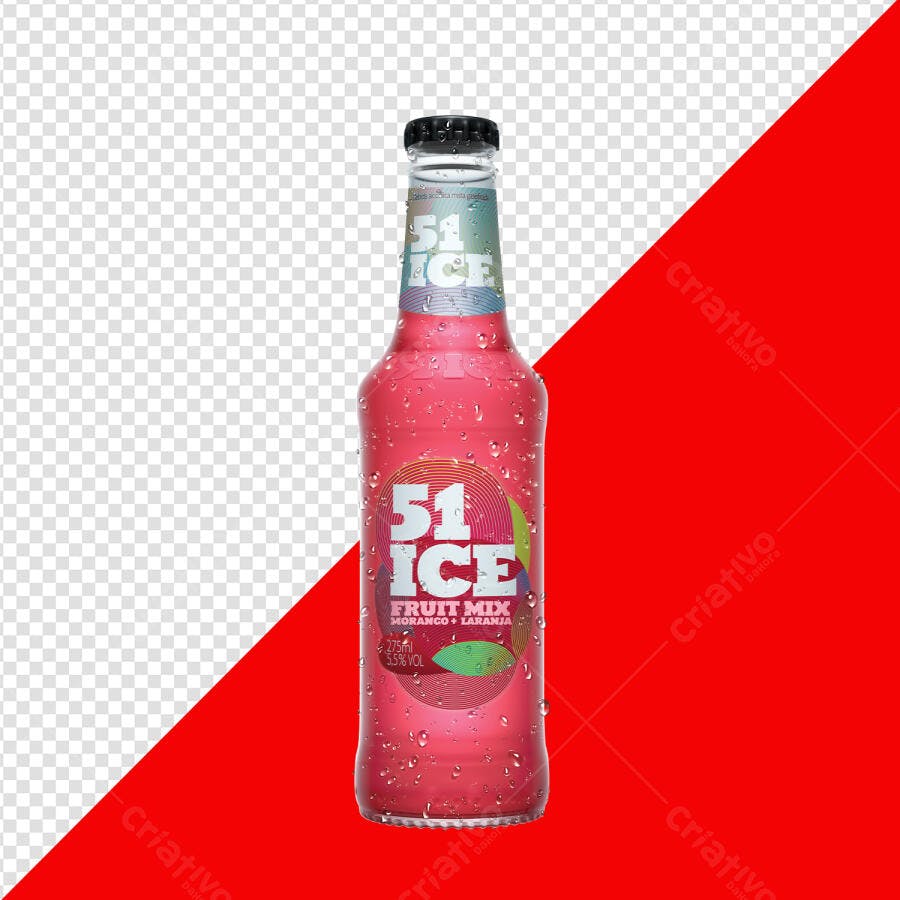 Mockup Garrafa Bebida PSD Editável