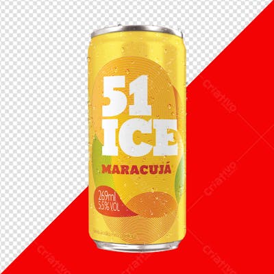 51 ICE MARACUJÁ LATA PNG TRANSPARENTE SEM FUNDO