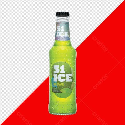 51 ICE KIWI GARRAFA PNG TRANSPARENTE SEM FUNDO