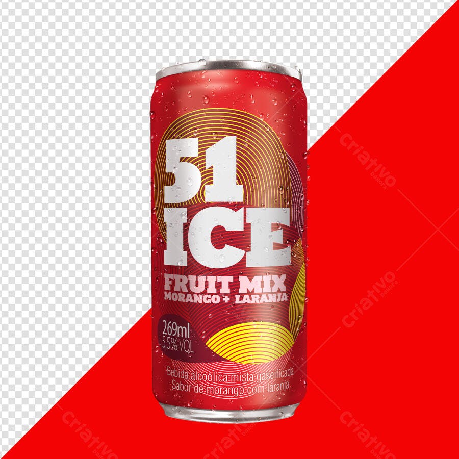 Embalagem de Lata de Refrigerante PSD Editável