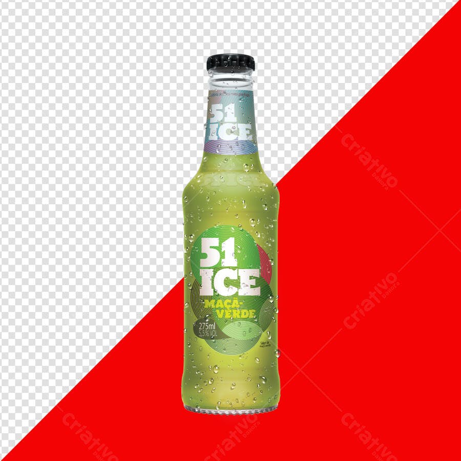 Mockup Garrafa Bebida PSD Editável