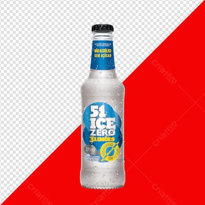 51 ICE 3 LIMÕES GARRAFA PNG TRANSPARENTE SEM FUNDO