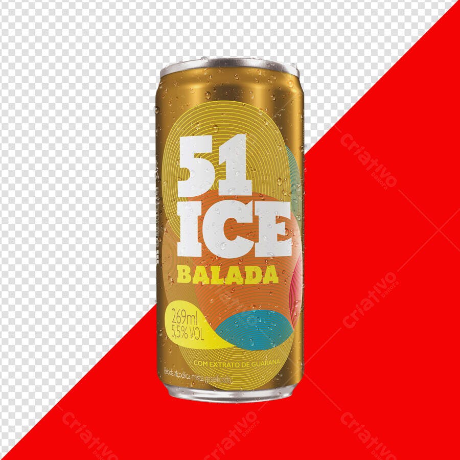 Embalagem de Lata para Bebida PSD Editável