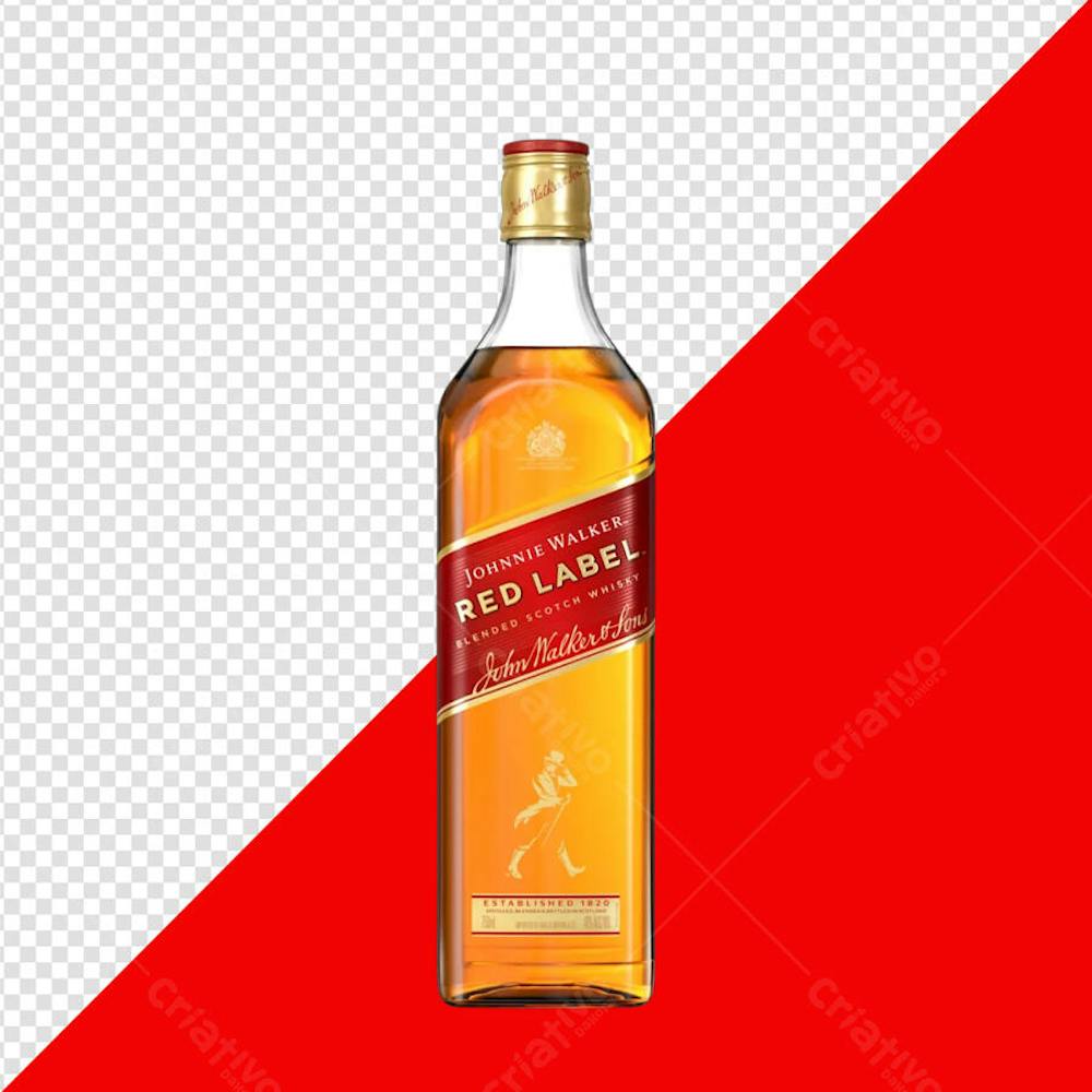 JHONNIE WALKER RED LABEL PNG TRANSPARENTE SEM FUNDO
