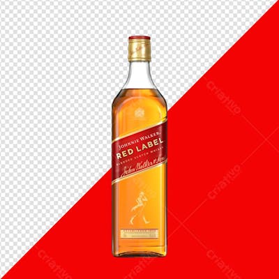 JHONNIE WALKER RED LABEL PNG TRANSPARENTE SEM FUNDO
