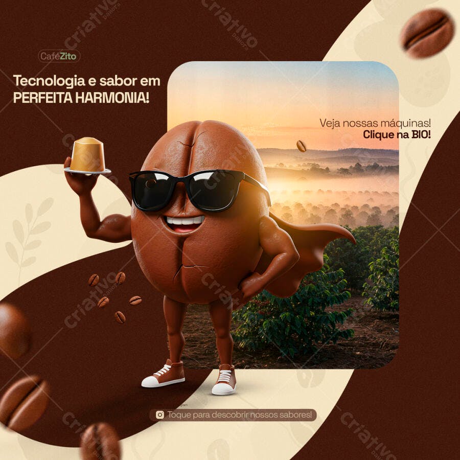 PSD Publicidade Café para Redes Sociais PSD Editável