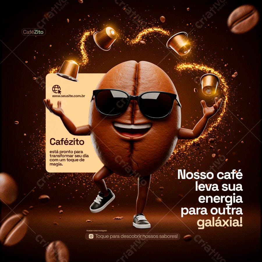 Banner Cafézito PSD Editável