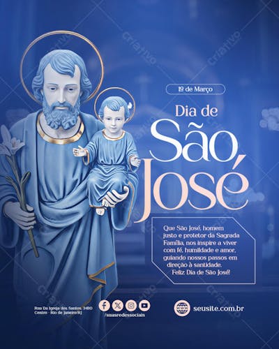 dia de são josé dia do santo da igreja católica 19 de março