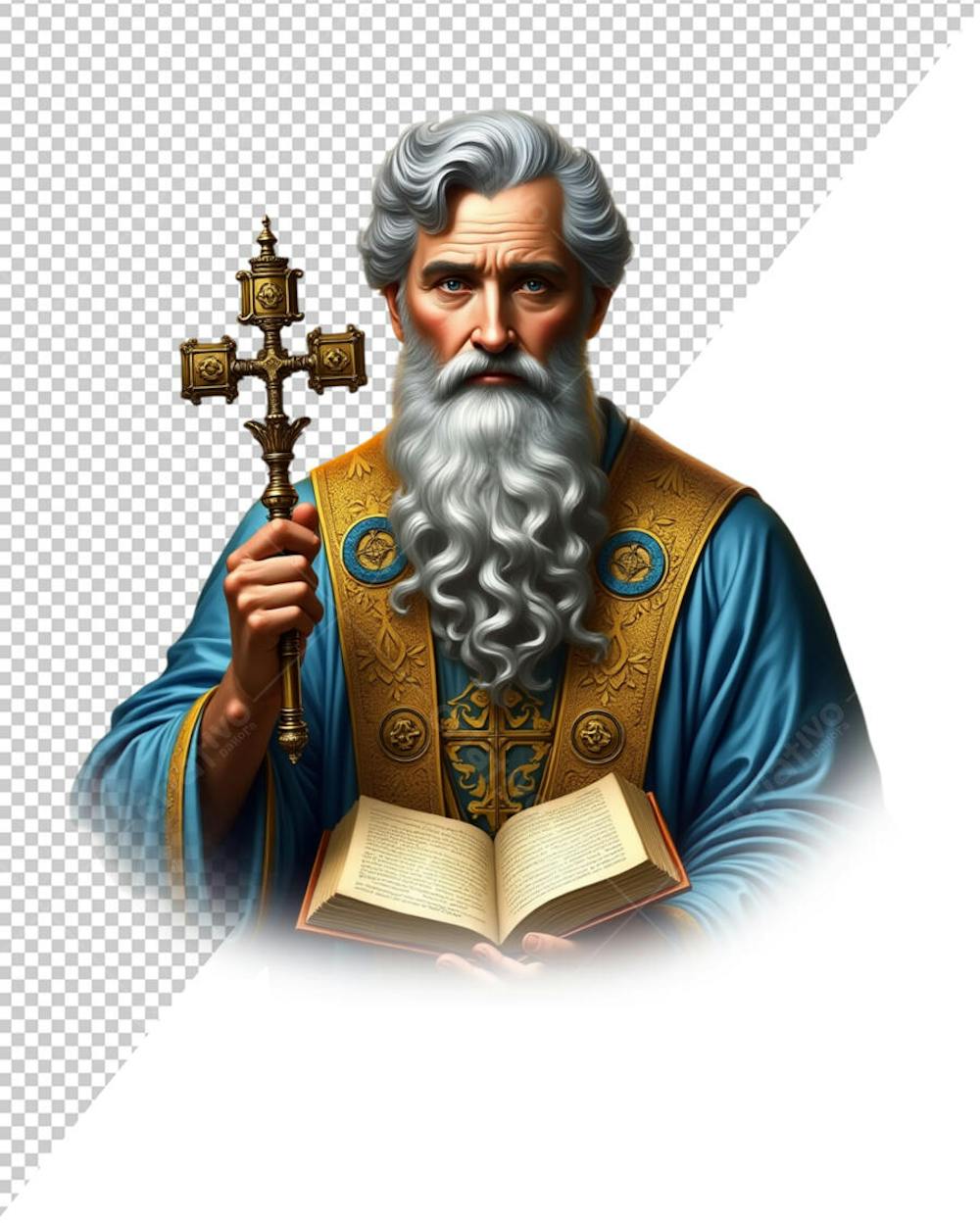 SÃO PEDRO COM CHAVE DO CÉU