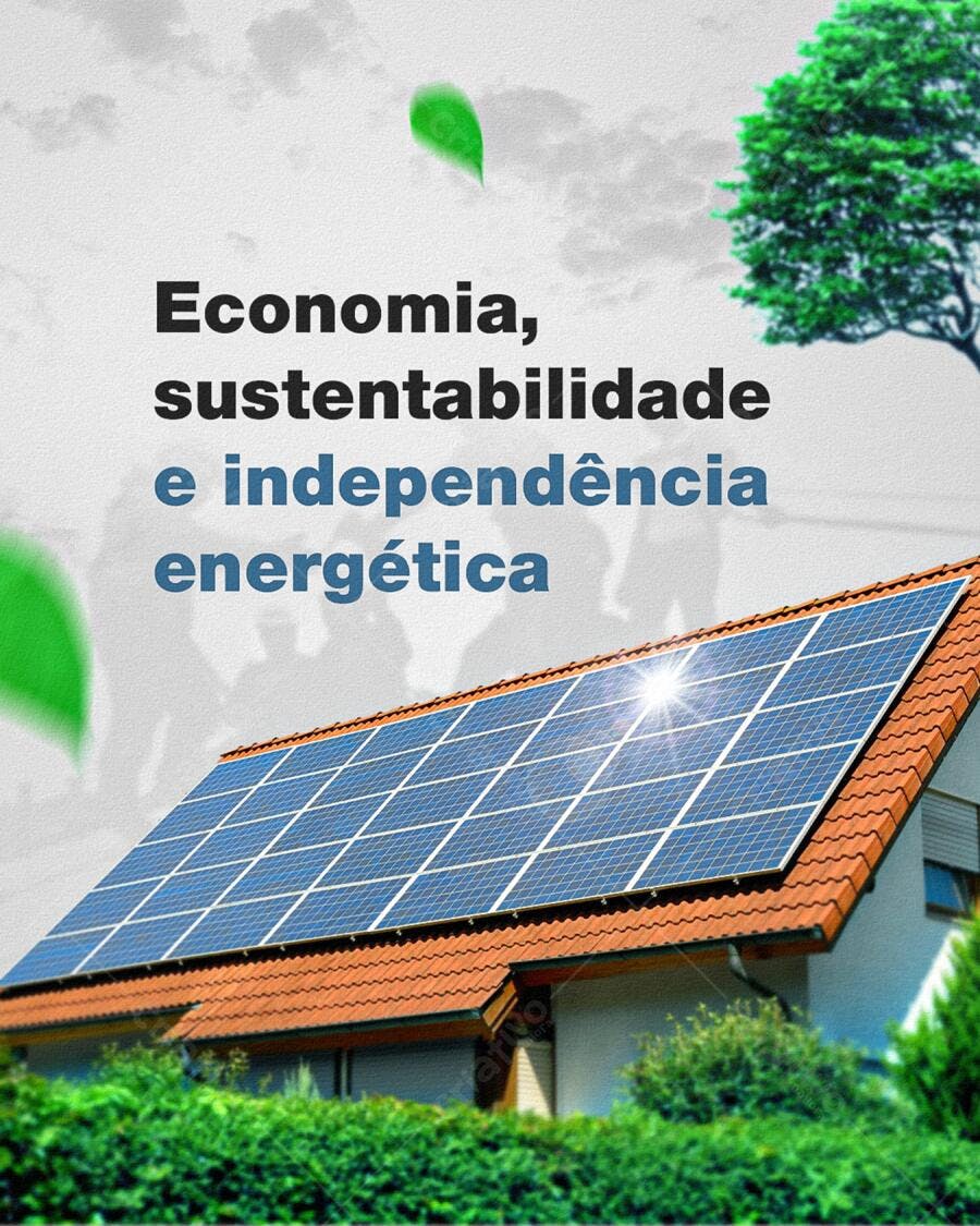 Flyer Energia Solar PSD Editável
