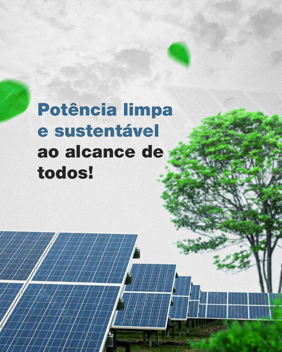 Banner Energia Solar PSD Editável