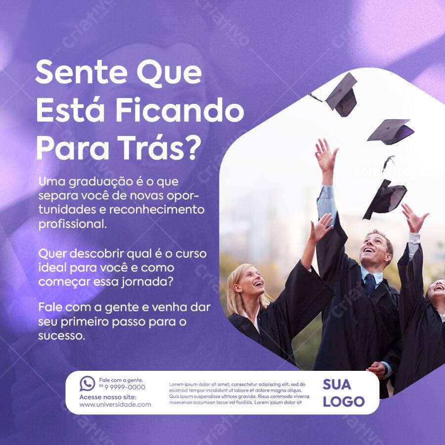 Postagem para Formatura PSD Editável