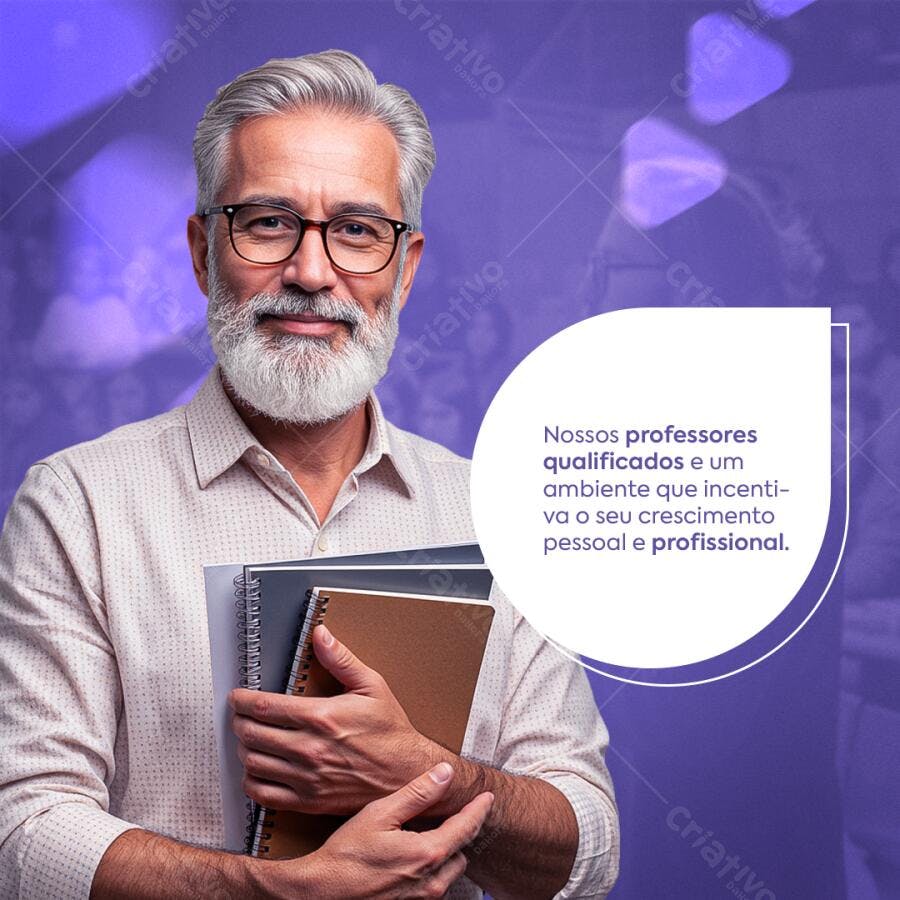 Postagem Instagram Professor PSD Editável