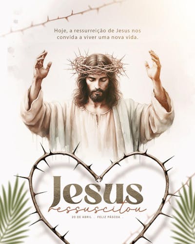 Social Media Pascoa Jesus Cristo 1