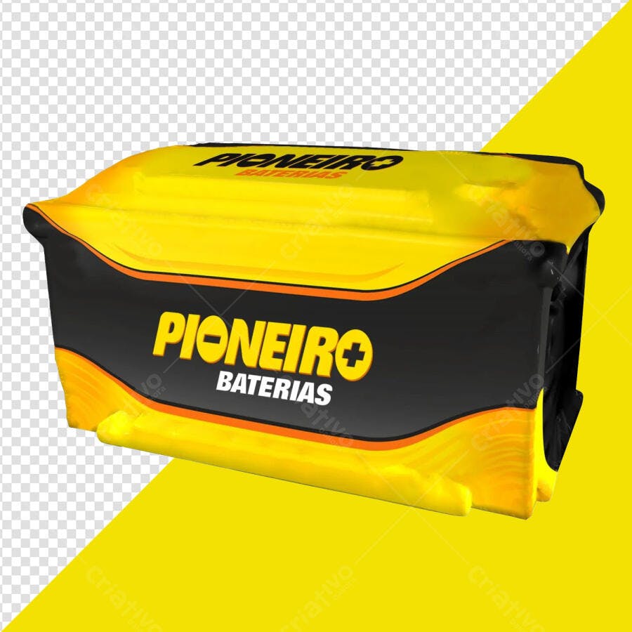 Mockup Embalagem de Bateria PSD Editável