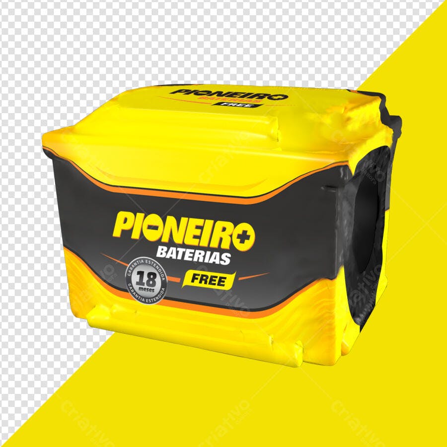 Embalagem de Bateria PSD Editável