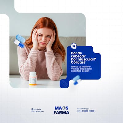 Farmácia Remédios Cápsula Formulas Medicamnetos Promoção Social Media PSD Editável (8)