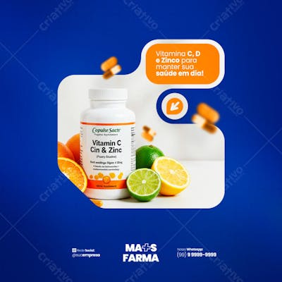 Farmácia Remédios Cápsula Formulas Medicamnetos Promoção Social Media PSD Editável (9)