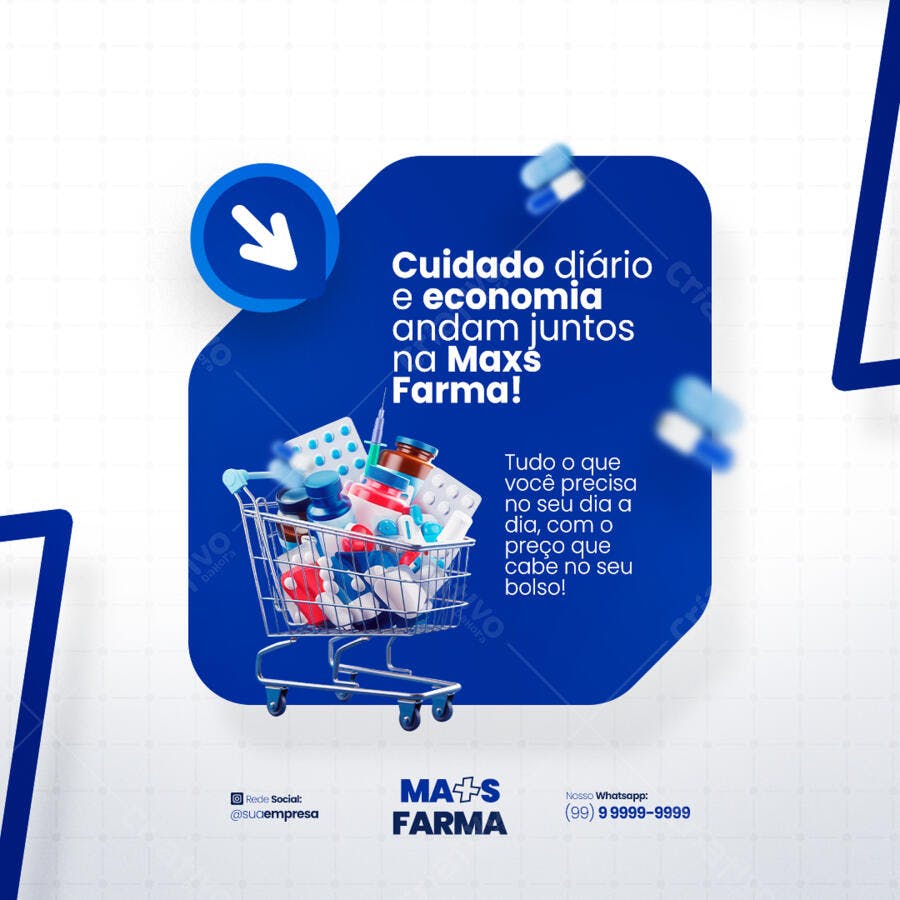 Post Farmacêutico PSD Editável