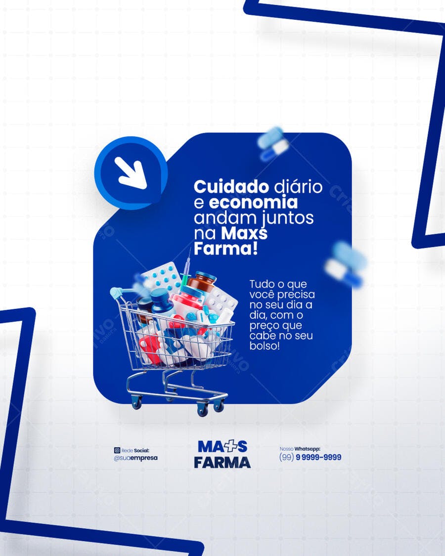 Flyer Farmácia PSD Editável