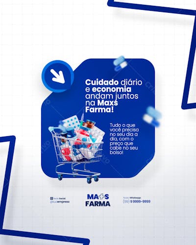 Farmácia Remédios Cápsula Formulas Medicamnetos Promoção Social Media PSD Editável (20)
