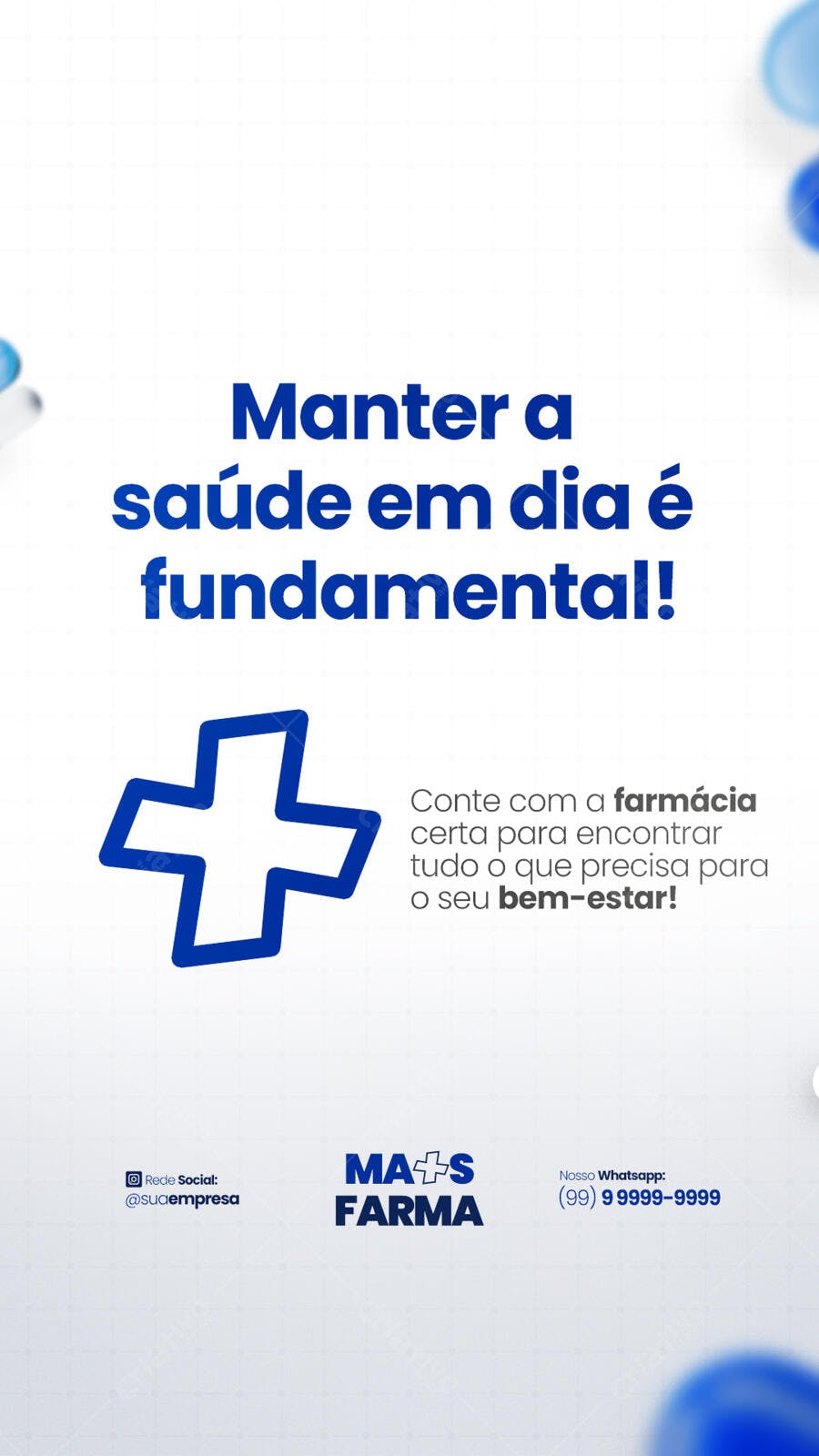 Post para Farmácia PSD Editável