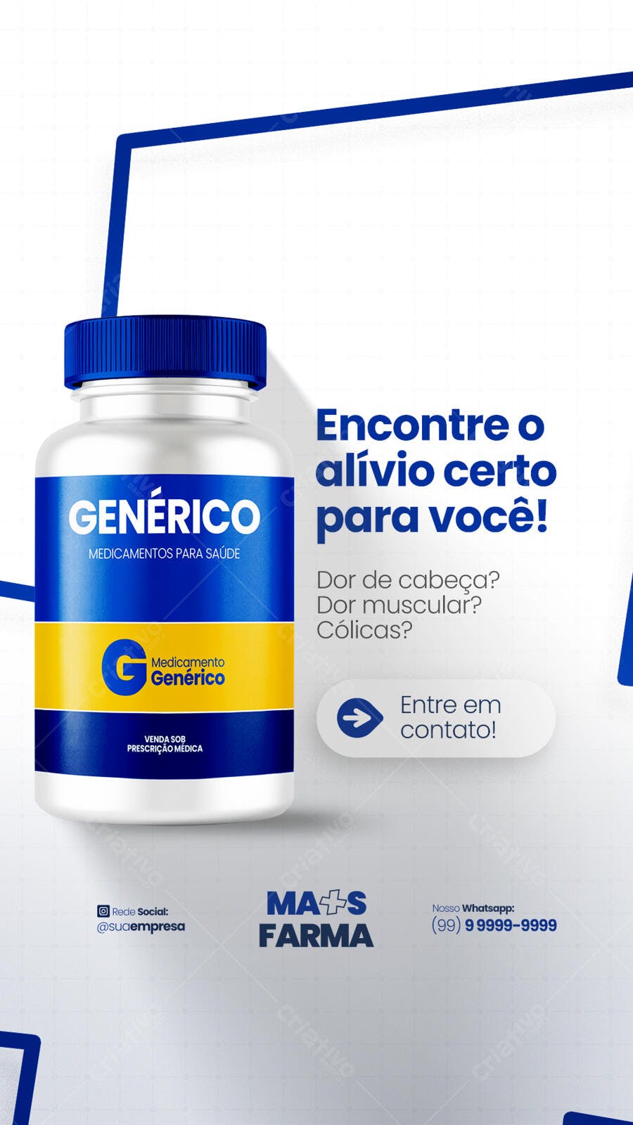Modelo de Embalagem de Medicamento PSD Editável