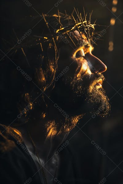 IMAGEM RELIGIOSA JESUS CRISTO COM COROA DE ESPINHOS PARA SEMANA SANTA SEXTA FEIRA SANTA PÁSCOA (8)