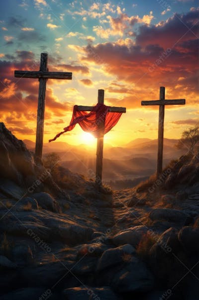 IMAGEM RELIGIOSA MONTE CLAVÁRIO GÓLGOTA  JESUS CRUCIFICADO SEMANA SANTA SEXTA FEIRA SANTA PÁSCOA (4)