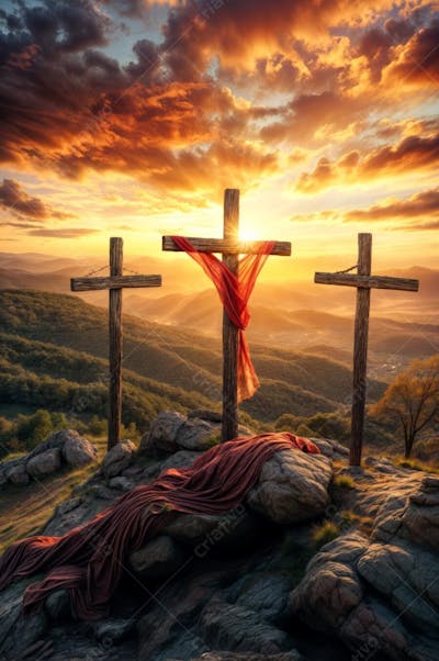 IMAGEM RELIGIOSA MONTE CLAVÁRIO GÓLGOTA  JESUS CRUCIFICADO SEMANA SANTA SEXTA FEIRA SANTA PÁSCOA (5)