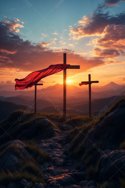 IMAGEM RELIGIOSA MONTE CLAVÁRIO GÓLGOTA  JESUS CRUCIFICADO SEMANA SANTA SEXTA FEIRA SANTA PÁSCOA (8)