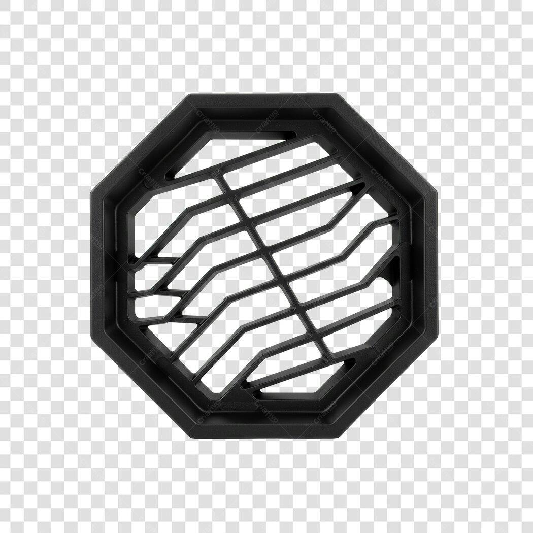 Mockup Grade de Ventilação Octagonal PNG com fundo transparente