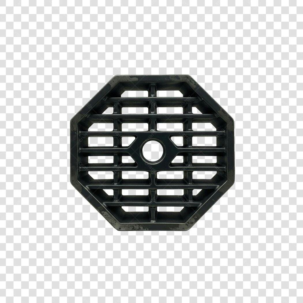 Elemento decorativo octogonal PNG com fundo transparente