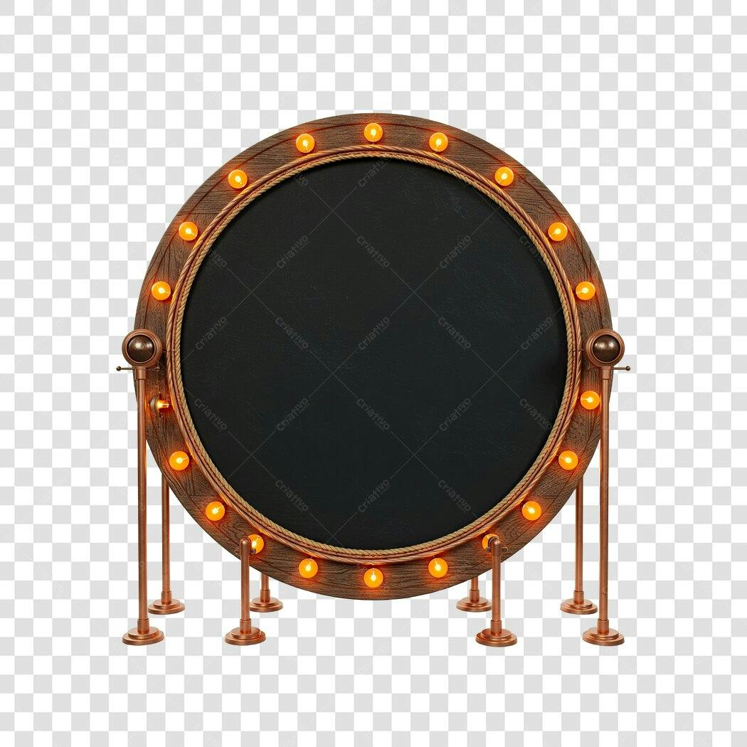 Mockup quadro estilo vintage PNG com fundo transparente