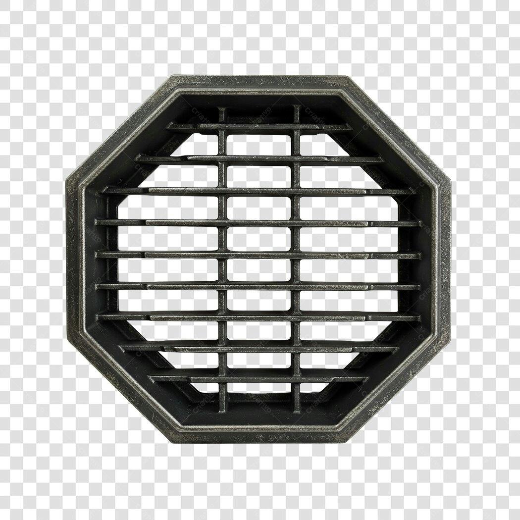 Mockup Grade Octagonal PNG com fundo transparente