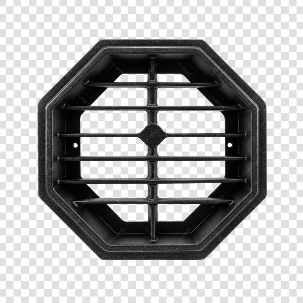 Mockup Grade de Ventilação Octagonal PNG com fundo transparente